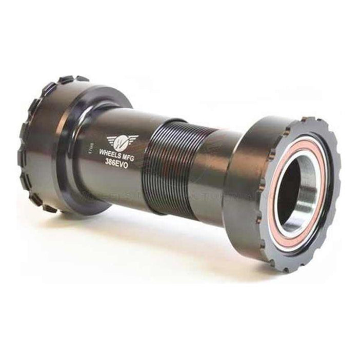 Wheels Manufacturing 386 EVO Bottom Bracket with Angular Contact Bearings for 24mm (Shimano) Spindles