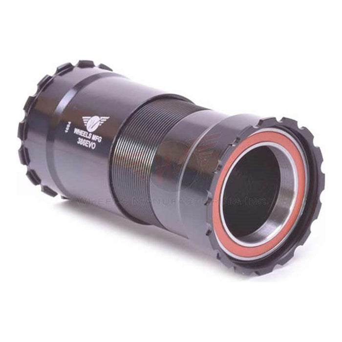 Wheels Manufacturing 386 EVO Bottom Bracket with Angular Contact Bearings Black Cups