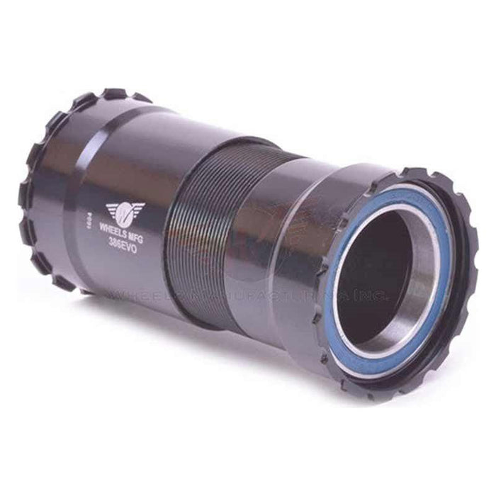 Wheels Manufacturing 386 EVO Bottom Bracket with ABEC-3 Bearings Black Cups
