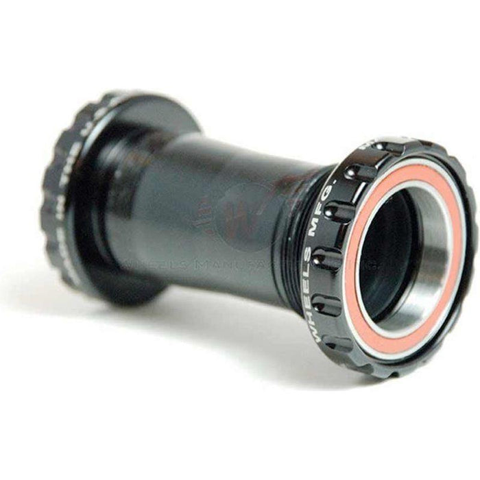 Wheels Manufacturing BSA 30 Bottom Bracket - English (BSA) Frame Interface ABEC-5 Angular Contact Bearings For 30mm Spindle Black