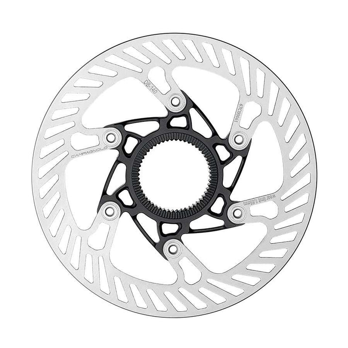 Campagnolo 03 Disc Brake Rotor - 140mm Center Lock Silver/Black Bicycle Brake Rotors