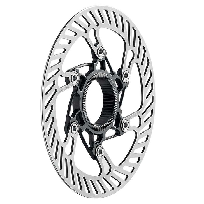 Campagnolo 03 Disc Brake Rotor - 140mm Center Lock Silver/Black Bicycle Brake Rotors