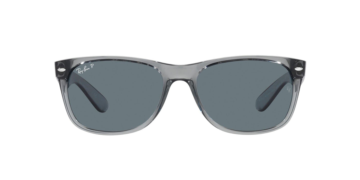 Rayban New Wayfarer Transparent Grey/Dark Blue Polar 52