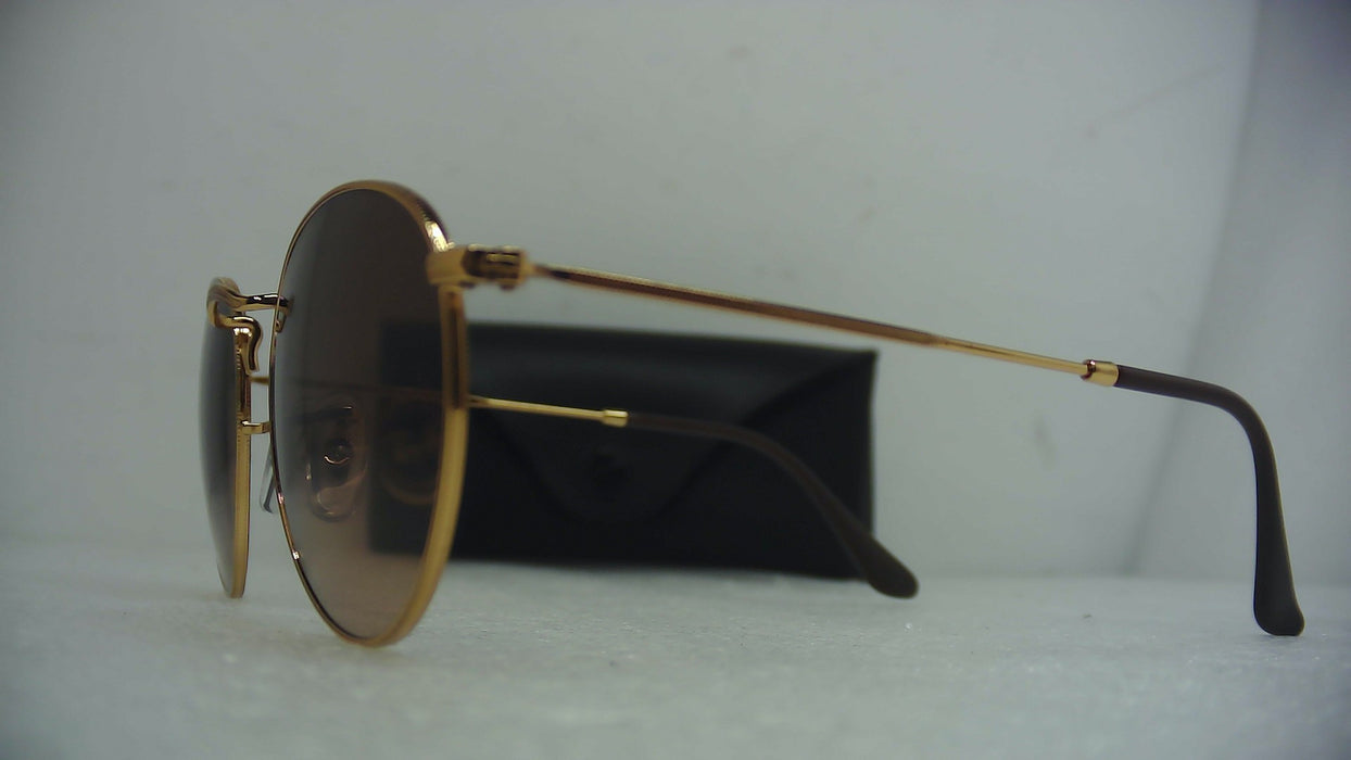 Rayban Round Metal Light Bronze-Pink Gradient Brown 47 - Open Box (Without Box)