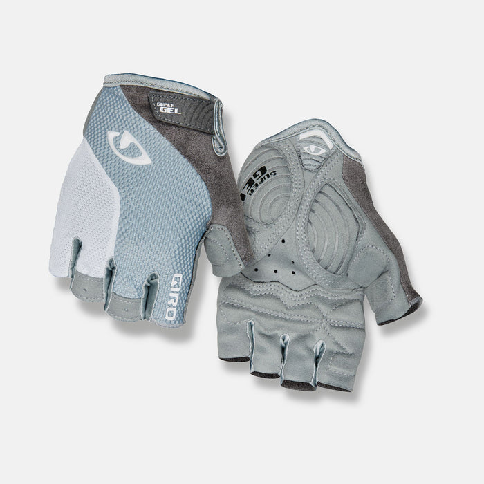 Giro Strada Massa Supergel Womens Bicycle Gloves Titanium/Grey/White Small