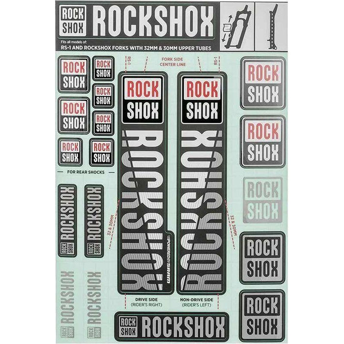 RockShox Decal Kit Bicycle Forks Accessories