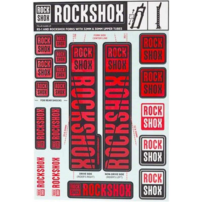RockShox Decal Kit Bicycle Forks Accessories