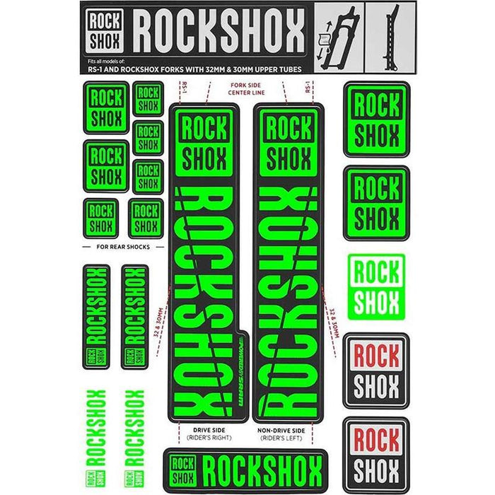 RockShox Decal Kit Bicycle Forks Accessories