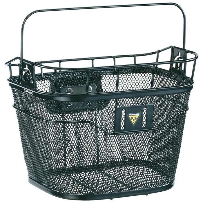 Topeak Front Basket with Fixer 3 Handlebar Bracket: Black