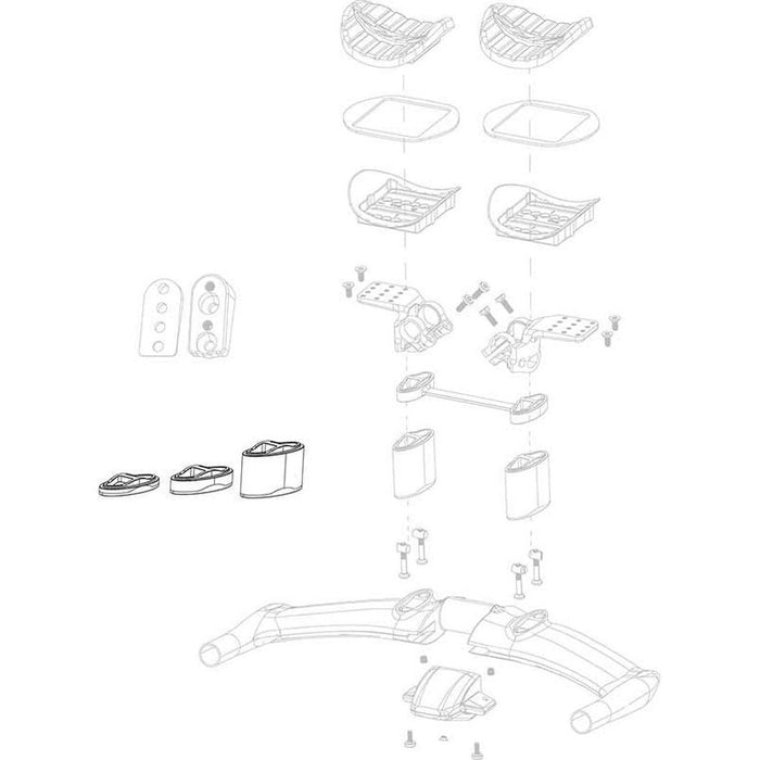 Zipp Vuka Aero C1 Riser Kit (2 x 5 mm 4 x 10mm 2 x 30 mm) with bolts