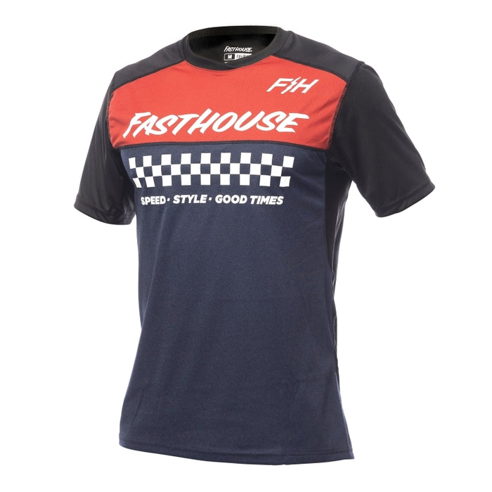 Fasthouse Alloy Mesa SS Jersey Heather Red/Navy Small