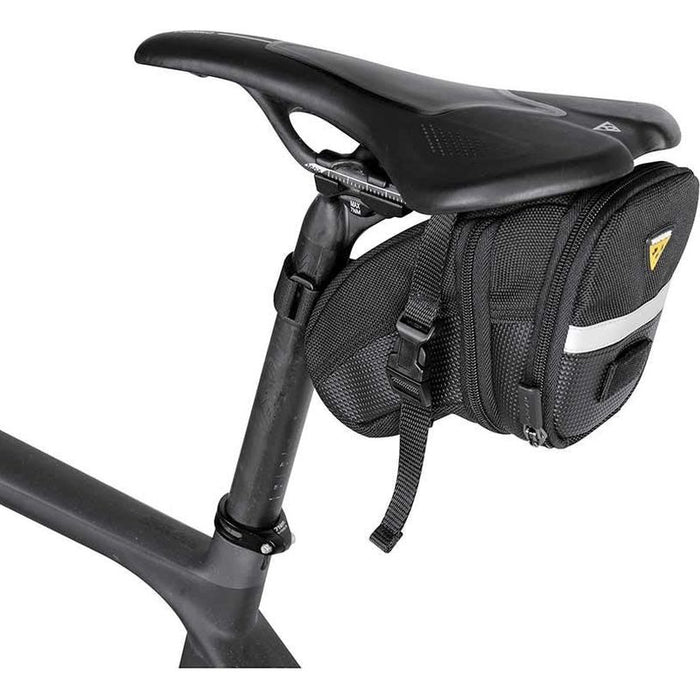 Topeak Aero Wedge Seat Bag - Strap-on Medium Black