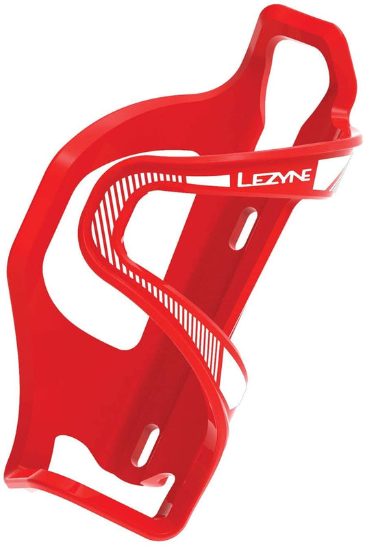 Lezyne Flow Cage Side Load Enhanced Red Left