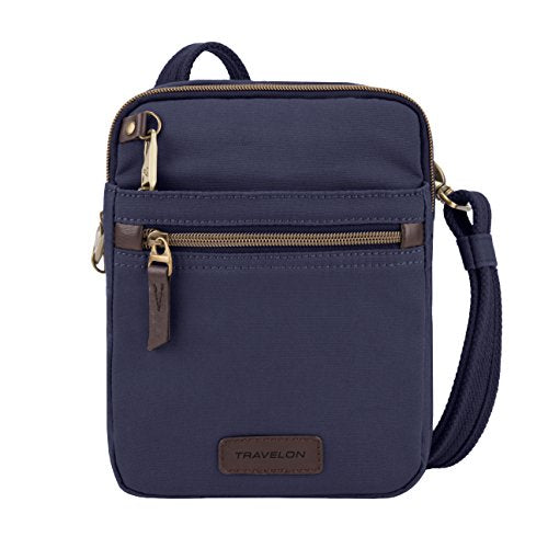 Travelon Anti-Theft Courier Small N/S Slim Bag Lifestyle Crossbody & Totes