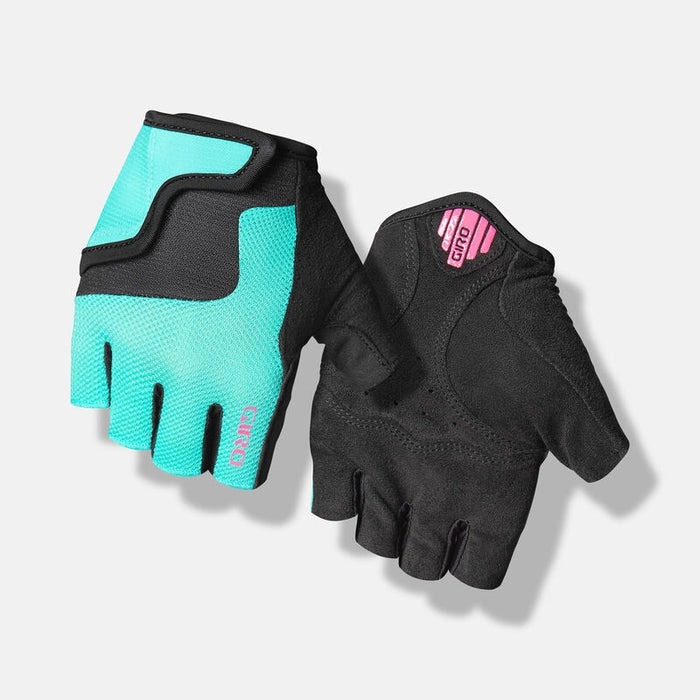 Giro Bravo Jr Youth Bicycle Gloves Screaming Teal/Neon Pink Small