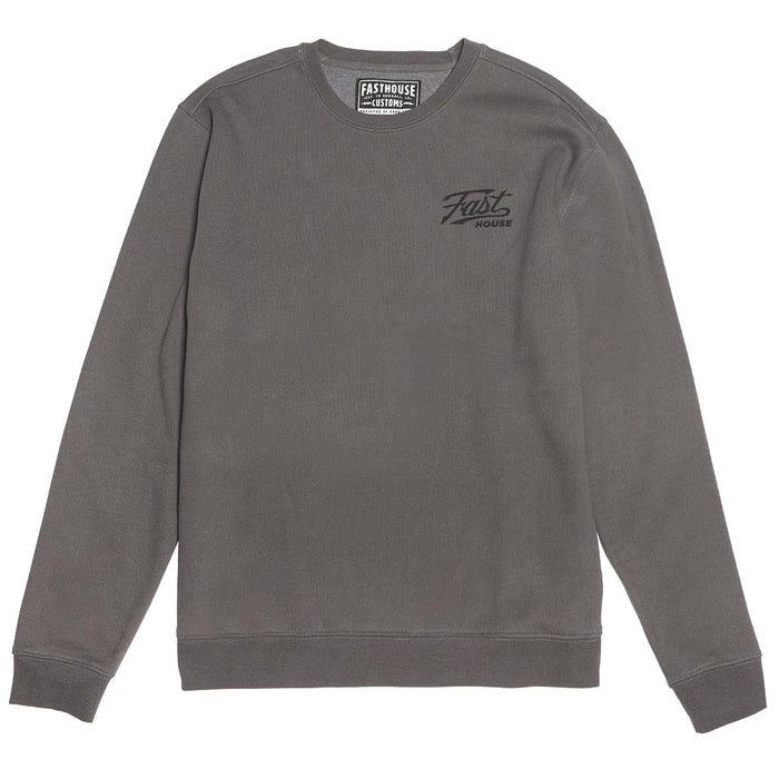 Fasthouse Carrera Crew Neck Pullover Charcoal X-Large