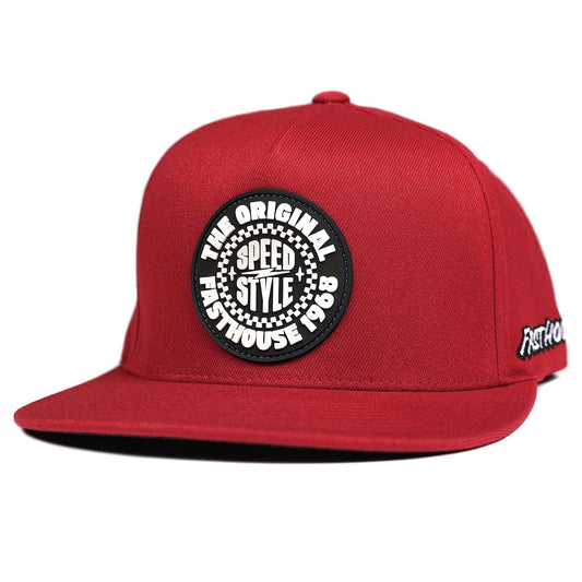 Fasthouse Origin Hat Red One Size