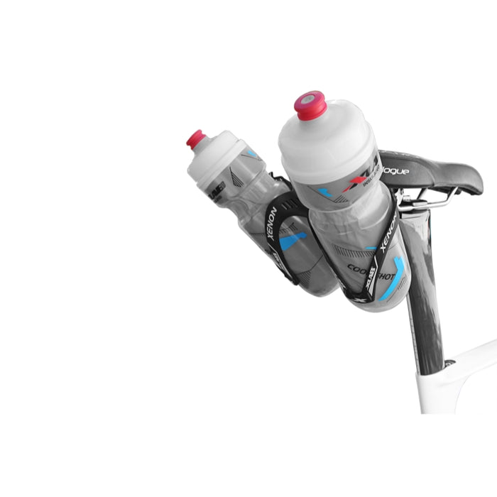 XLAB Mini Wing 105 Saddle Mounted Dual Water Bottle Carrier System Bicycle Bottle Cages