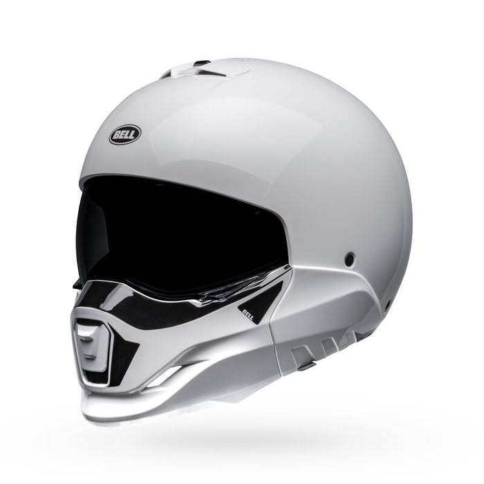 Bell Moto Broozer Duplet Gloss White Small