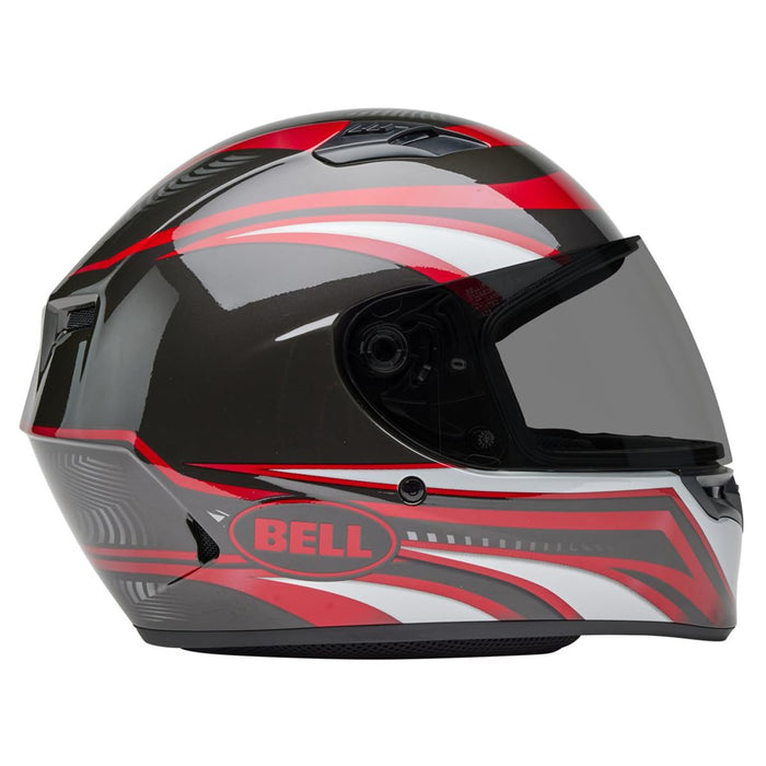 Bell Moto Qualifier Red/Silver Conduit Small