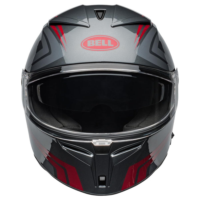 Bell Moto Lithium Gray/Candy Red Jetstream 2X-Large