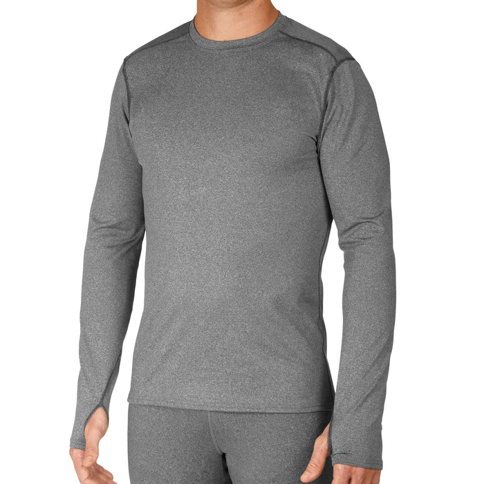 Hot Chillys Micro-Elite Chamois Crew Mens Granite X-Large