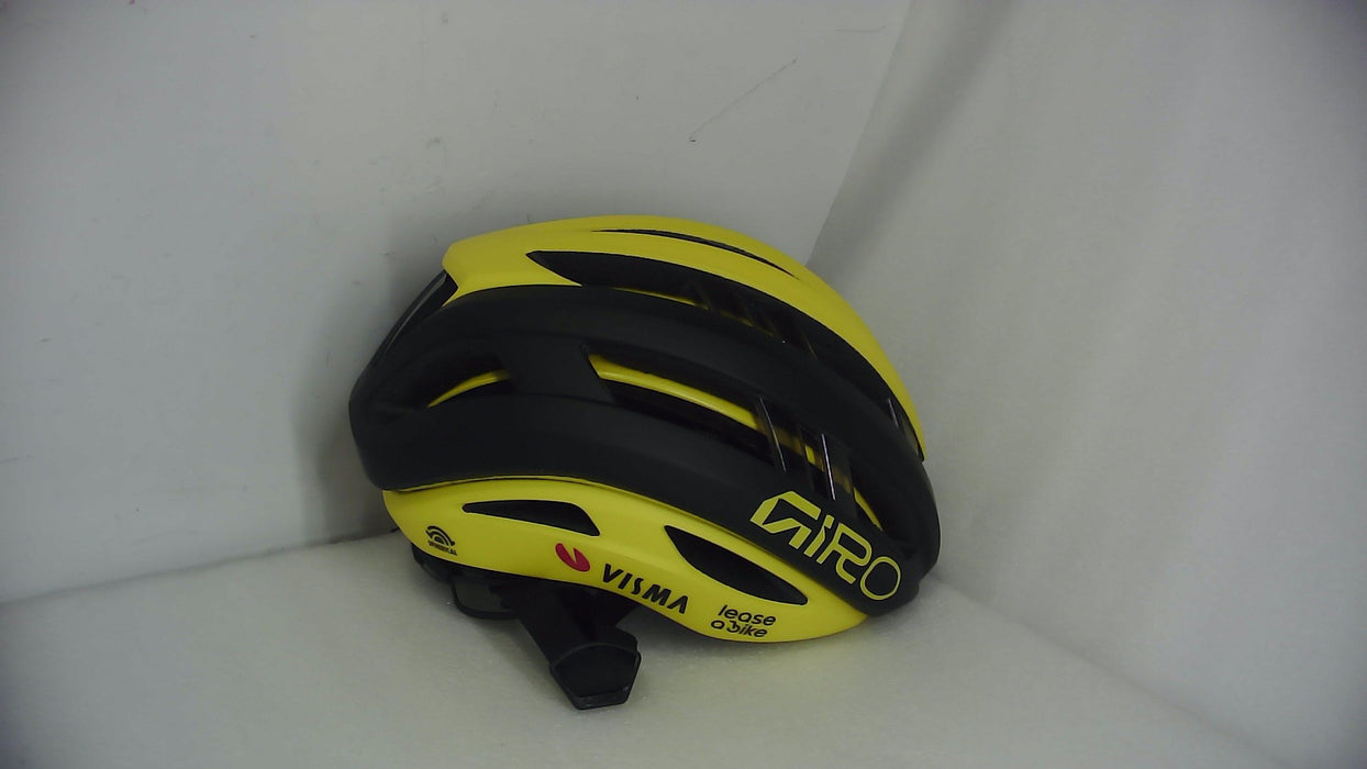 Giro Aries Spherical Bicycle Helmets Matte Black/Matte Yellow LTD Visma Team Small - Open Box (Without Box)