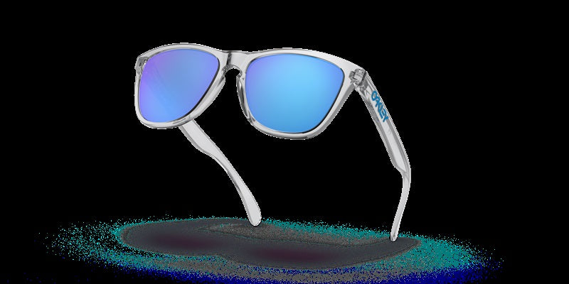 Oakley Frogskins Crystal Clear W/ Prizm Sapphire