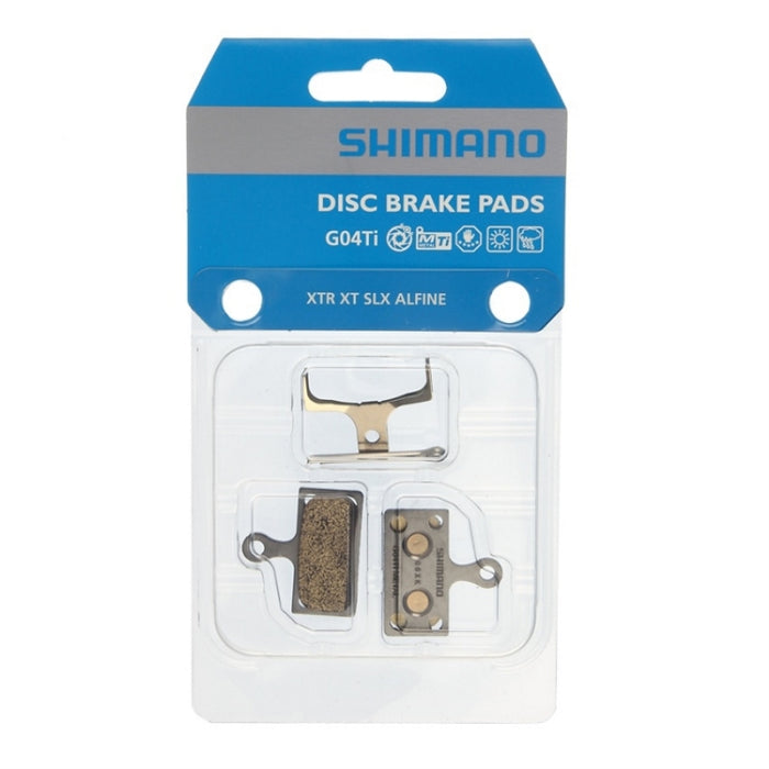 SHIMANO G04TI METAL PAD W/O FIN, W/SPRING, W/SPLIT PIN, 1 PAIR