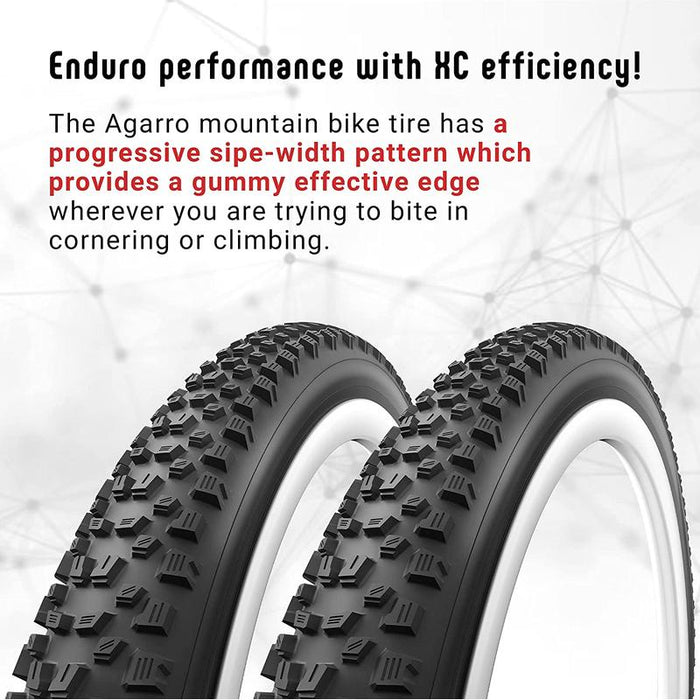 Vittoria Agarro Tire - 29 x 2.6 Tubeless Folding Black/Anthracite TNT G2.0
