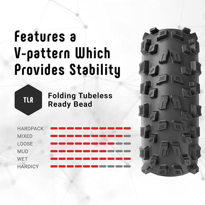 Vittoria Agarro Tire - 29 x 2.6 Tubeless Folding Black/Anthracite TNT G2.0