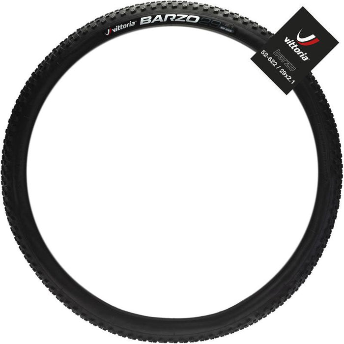 Vittoria Barzo Tire - 29 x 2.35 Tubeless Folding Black/Tan 4C Race G2.0