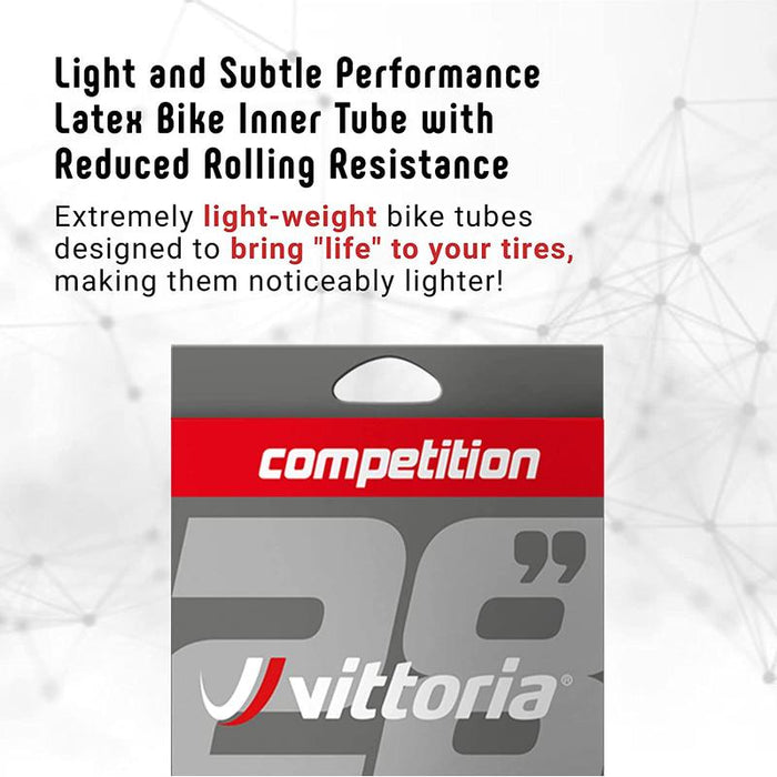 Vittoria Competition Latex Tube - 700 X 19-23 48mm Presta Valve