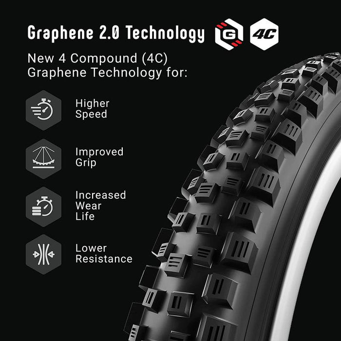 Vittoria Martello Tire - 27.5 x 2.6 Tubeless Folding Black/Anthracite 4C Trail TNT G2.0