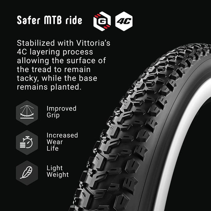 Vittoria Mezcal III Tire - 29 x 2.25 Tubeless Folding Black/Tan 4C Race G2.0