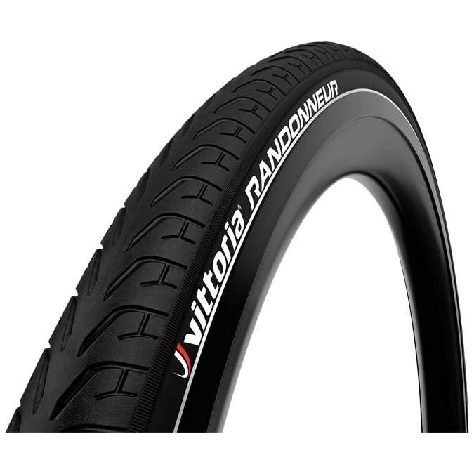 Vittoria Randonneur Reflect Tire - 26 x 1.75 Clincher Wire Black