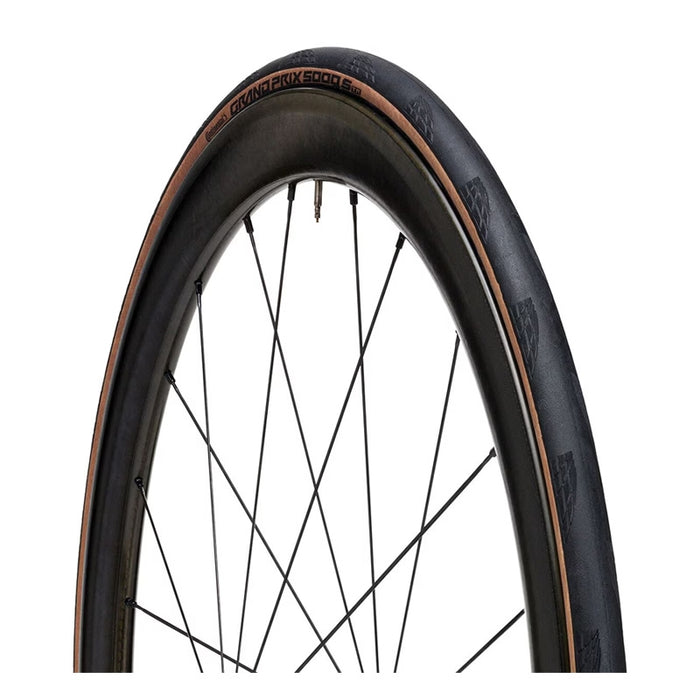 Continental Grand Prix 5000 S TR Tire - 700 x 25 Tubeless Folding Black/Transparent BlackChili Vectran Breaker LazerGrip ACT