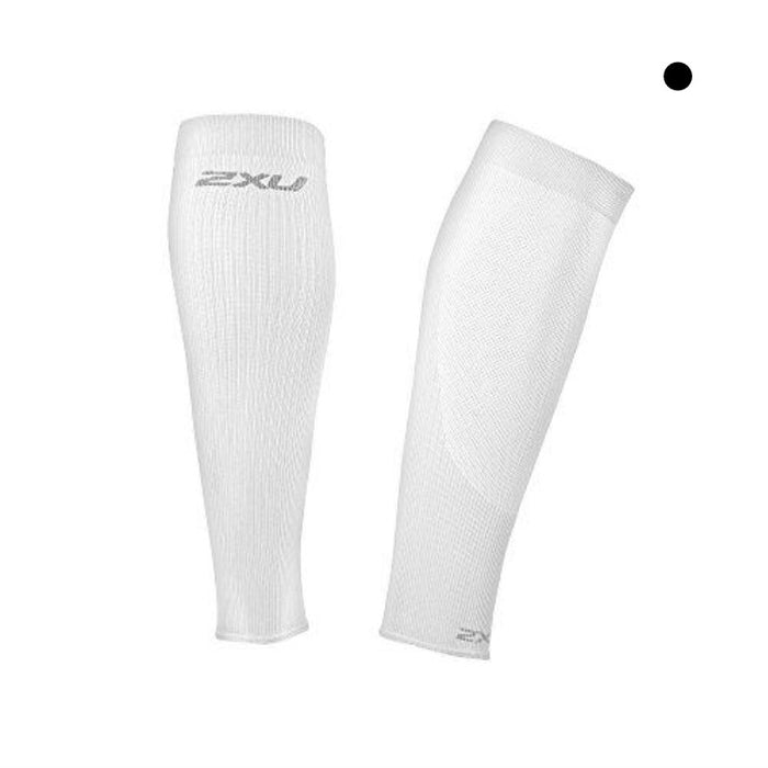 2XU Performance Run Calf Sleeves White/White X-Large