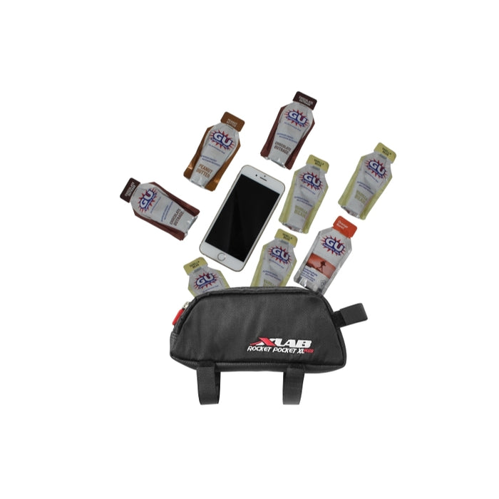 XLAB Rocket Pocket XL Plus Black Bicycle Top Tube Bags