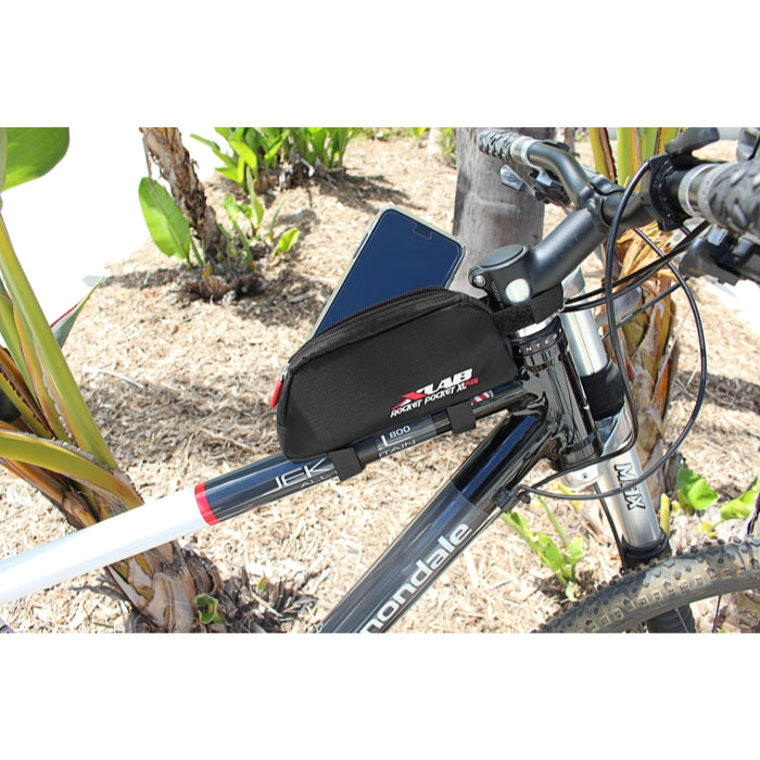 XLAB Rocket Pocket XL Plus Black Bicycle Top Tube Bags