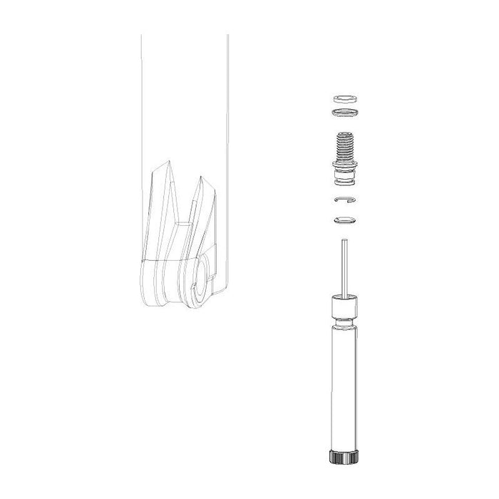 RockShox Rebound Adjuster Knob/Bolt Kit 2008-2016 SID / 2012-2016 Reba