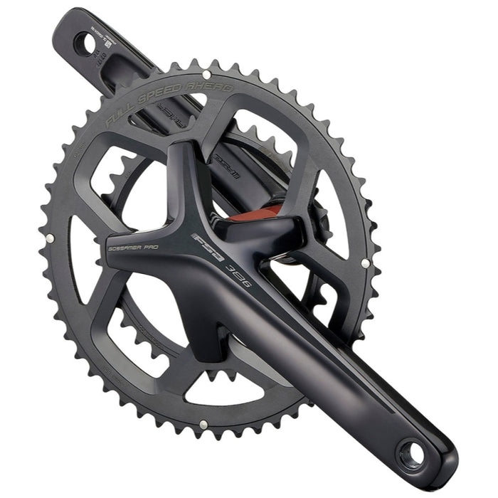Full Speed Ahead Gossamer Pro BB386EVO Crankset - 172.5mm 11/12-Speed 50/34t 120/90 BCD 386 EVO Spindle Interface Black