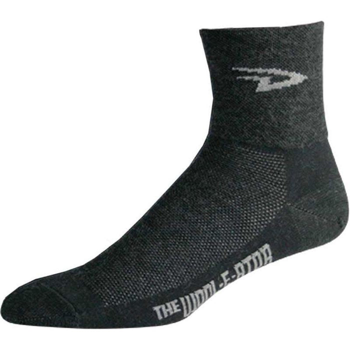Defeet Wooleator 3 Inch Charcoal Wool Cycling Socks Bicycle Socks