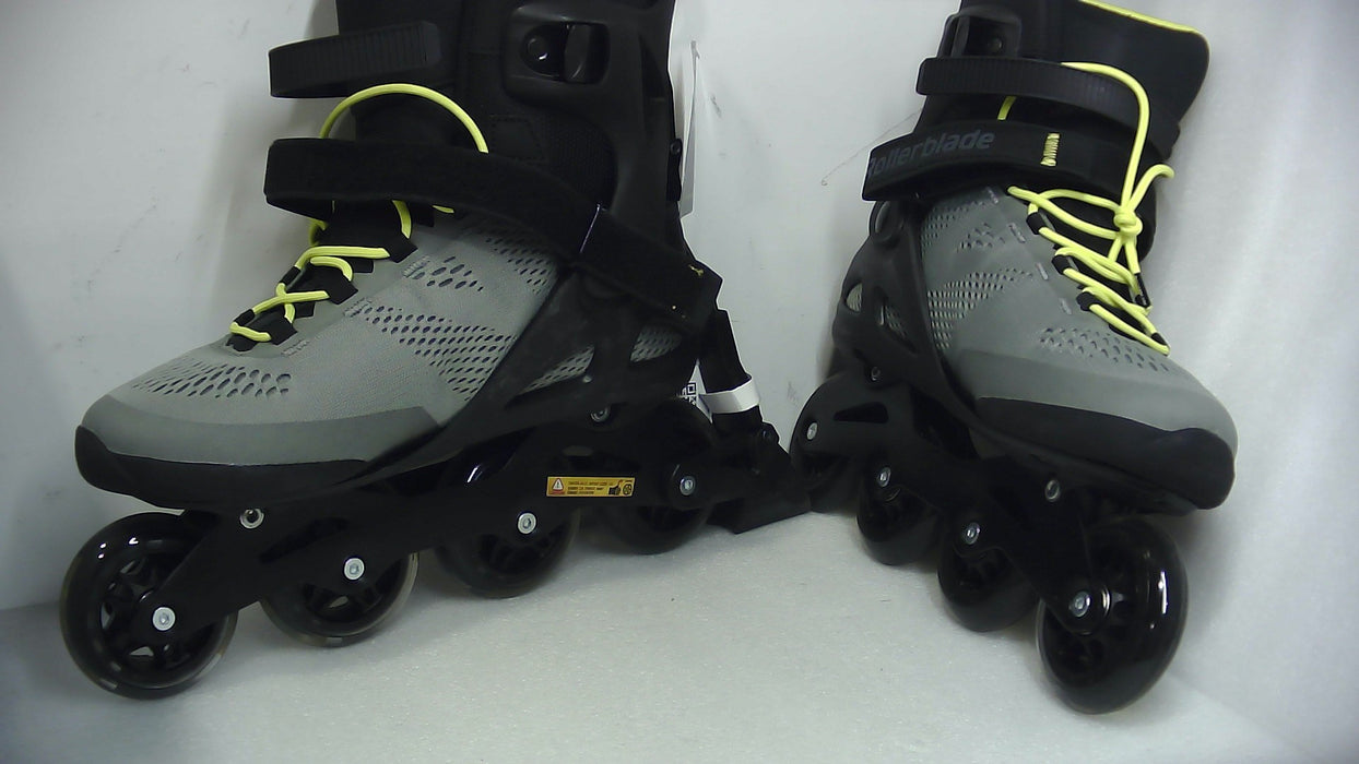 Rollerblade Macroblade 80 Abt Silver/ Neon Yellow 10.5 - Open Box (Without Box)