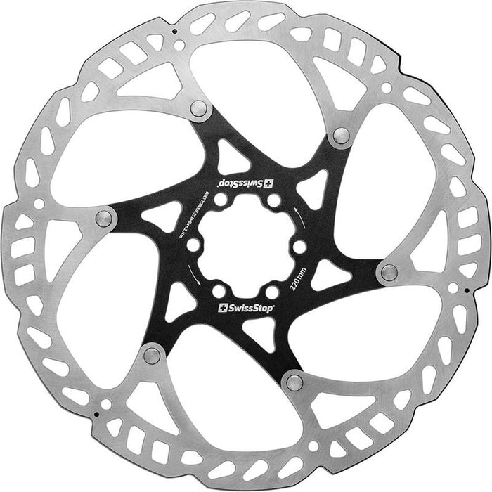 SwissStop Catalyst Pro Disc Rotor - 220mm 6-Bolt Silver/Black