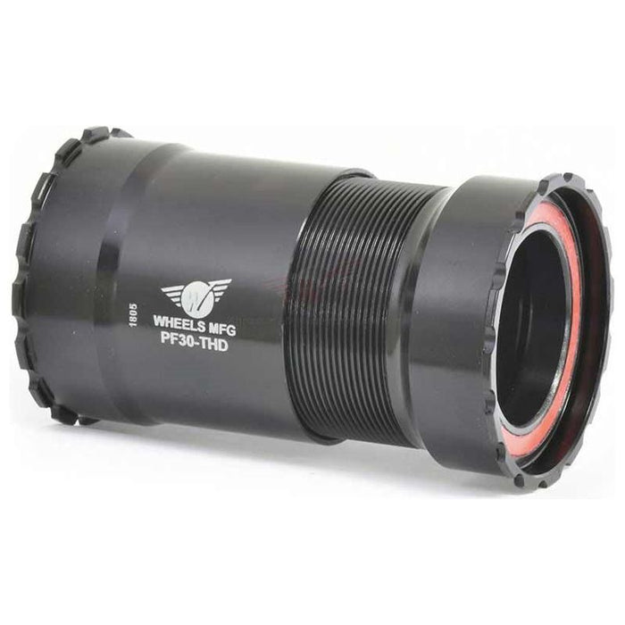 Wheels Manufacturing PressFit 30 Thread-Together Bottom Bracket with ZERO Ceramic Bearings Black