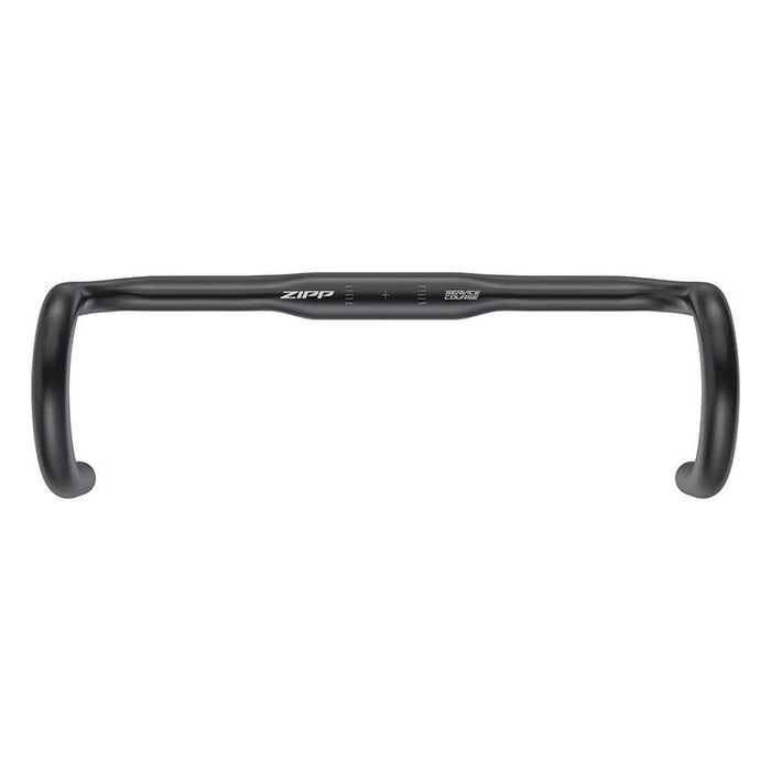 Zipp Service Course 80 Ergo Drop Handlebar - Aluminum 31.8mm 38cm Bead Blast Black A2