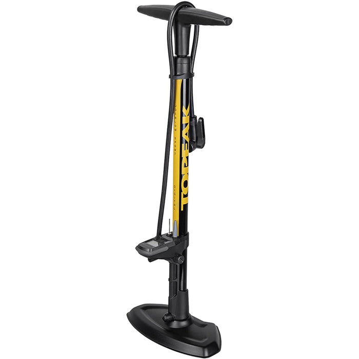 Topeak JoeBlow Sport Digital 160psi / 11bar Digital Gauge TwinHead DX5 Black/Yellow Bicycle Floor Pumps