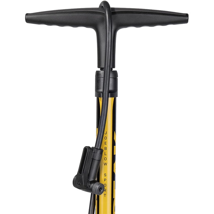 Topeak JoeBlow Sport Digital 160psi / 11bar Digital Gauge TwinHead DX5 Black/Yellow Bicycle Floor Pumps