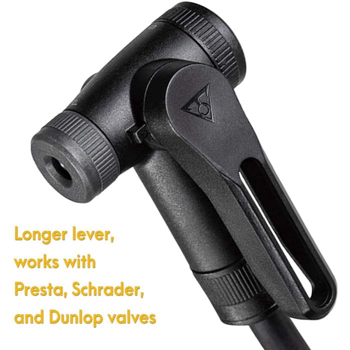 Topeak JoeBlow Sport Digital 160psi / 11bar Digital Gauge TwinHead DX5 Black/Yellow Bicycle Floor Pumps
